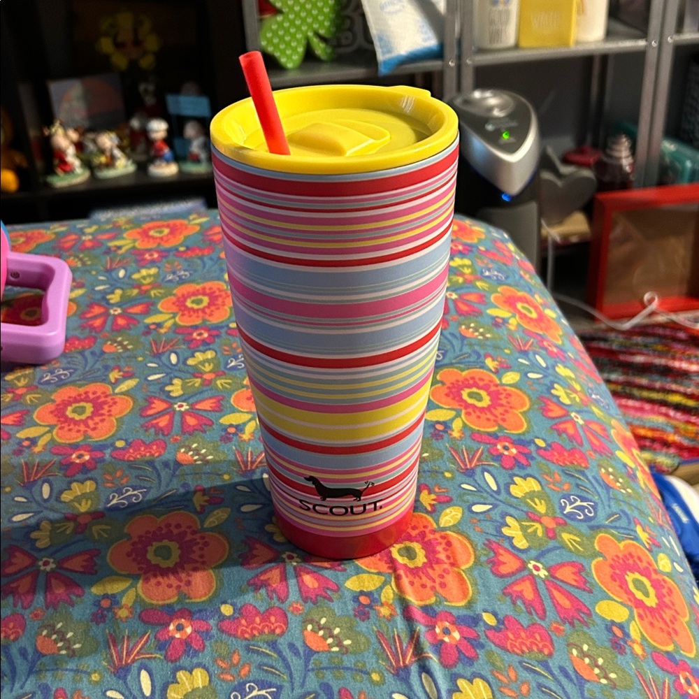 Scout Multicolor Striped Tumbler with Straw - Picture 2 of 6